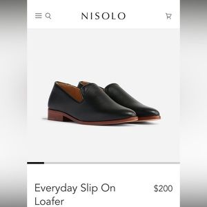 Leather Slip On Loafer - Never Worn